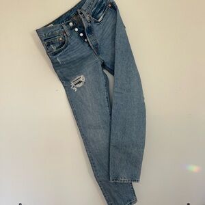 Levi's Distressed Blue Jeans